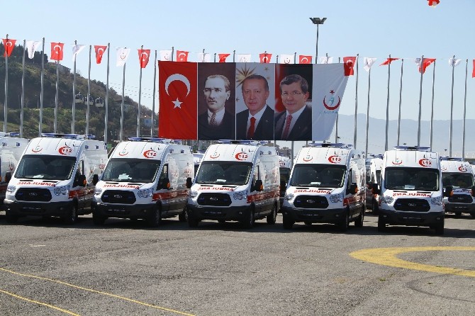 836 Ambulansın Üçüncü Dağıtımı Samsun’da Yapıldı