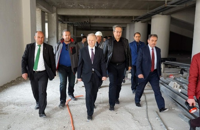 Belediye Başkanı Ünver Nevşehir Külliyesi’nde İncelemelerde Bulundu
