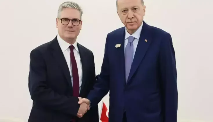 Cumhurbaşkanı Erdoğan, İngiltere Başbakanı Starmer ile görüştü