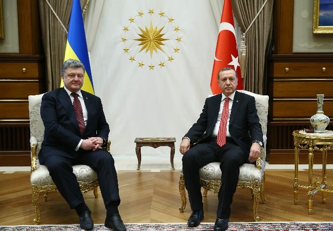 Cumhurbaşkanı Erdoğan Ve Ukrayna Devlet Başkanı Poroşenko İle Görüştü