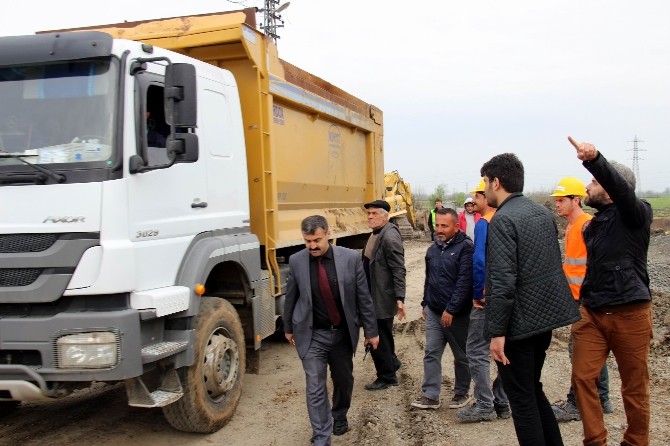 Mahalleliden Mera Alanındaki Şantiyeye Tepki